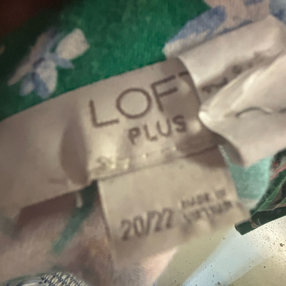 LOFT Plus Vibrant Floral Dress